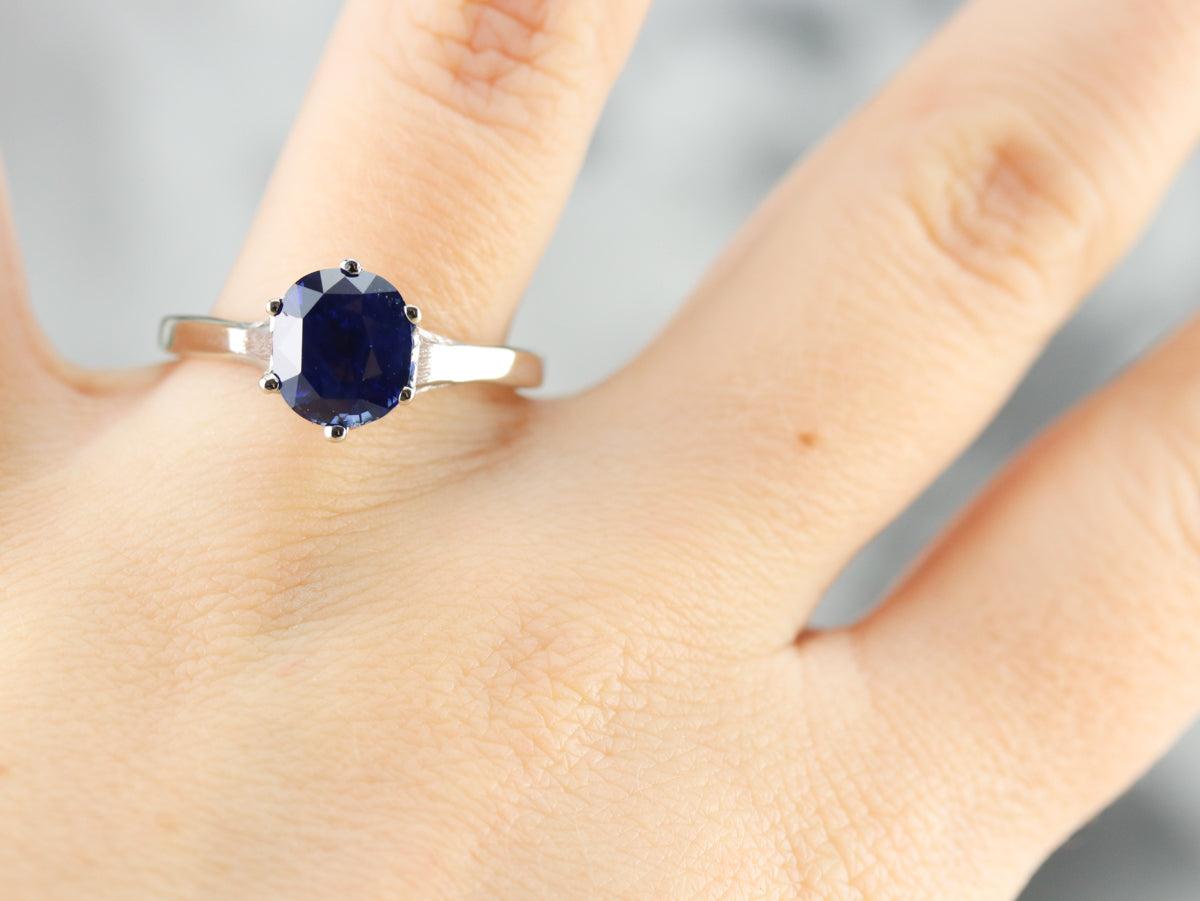 Ceylon Sapphire Engagement Ring