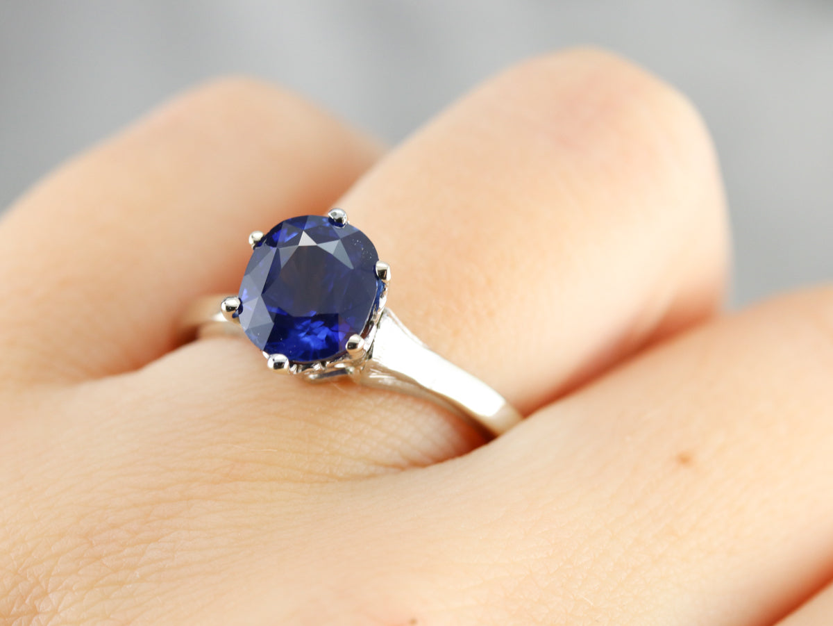 Ceylon Sapphire Engagement Ring
