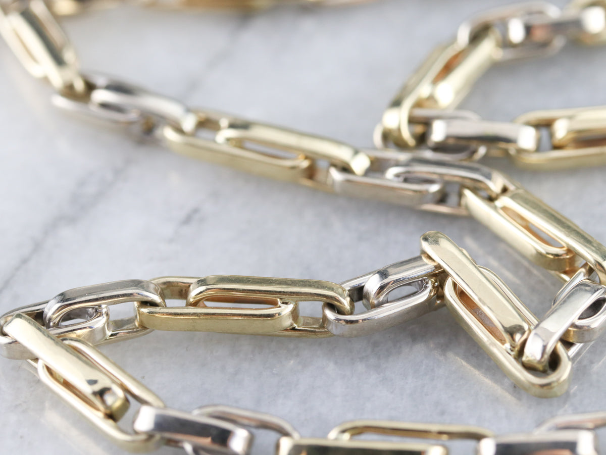 Italian Gold Double Fetter Link Chain