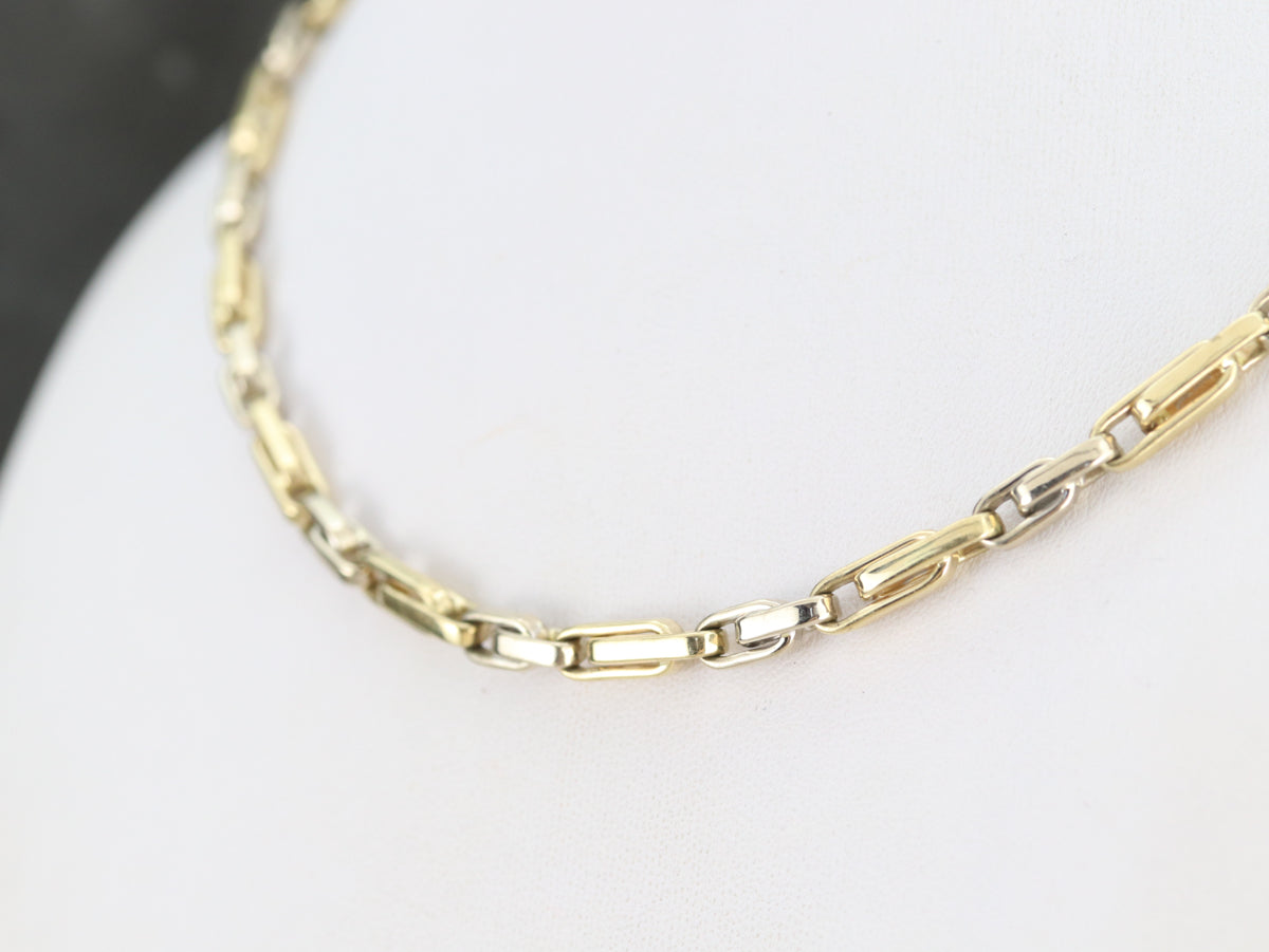 Italian Gold Double Fetter Link Chain