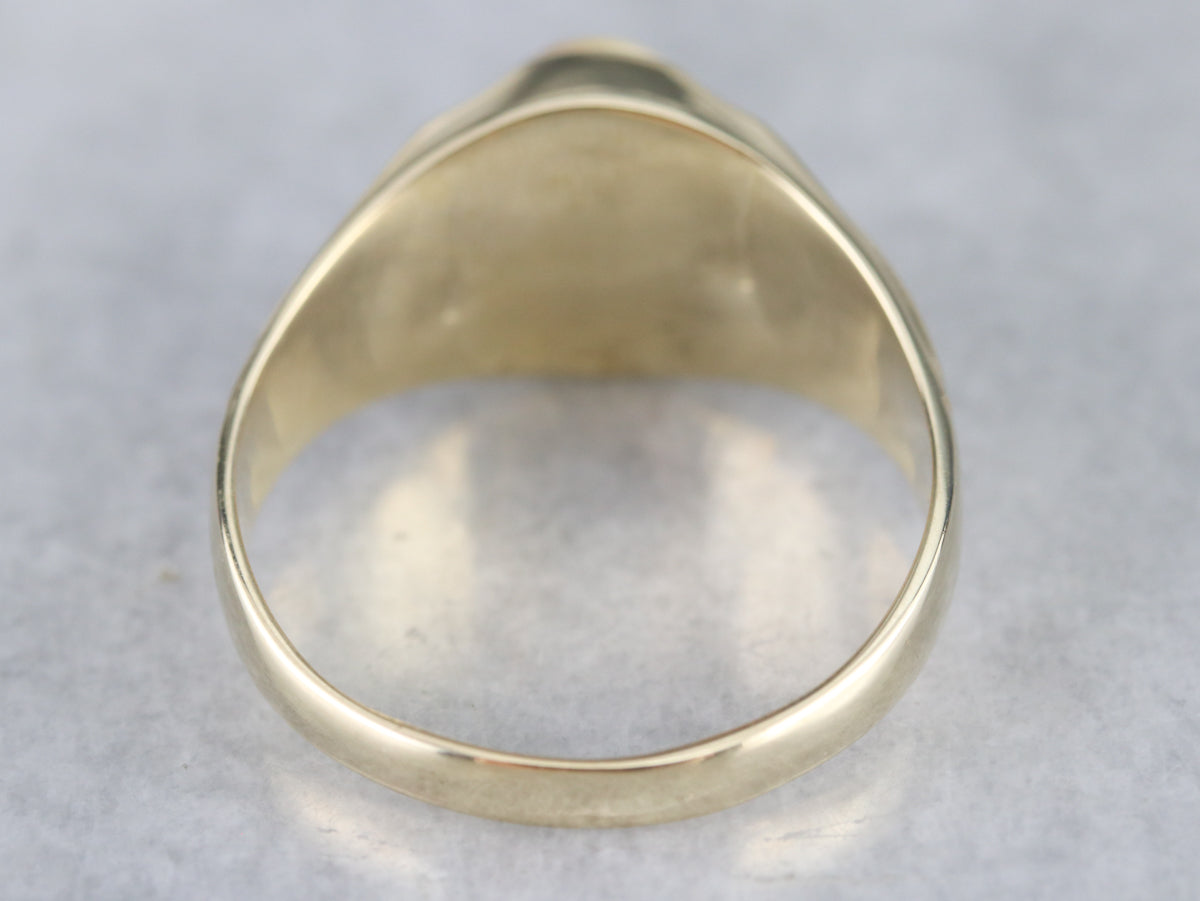 Men's Mid Century Tiger's Eye Ring