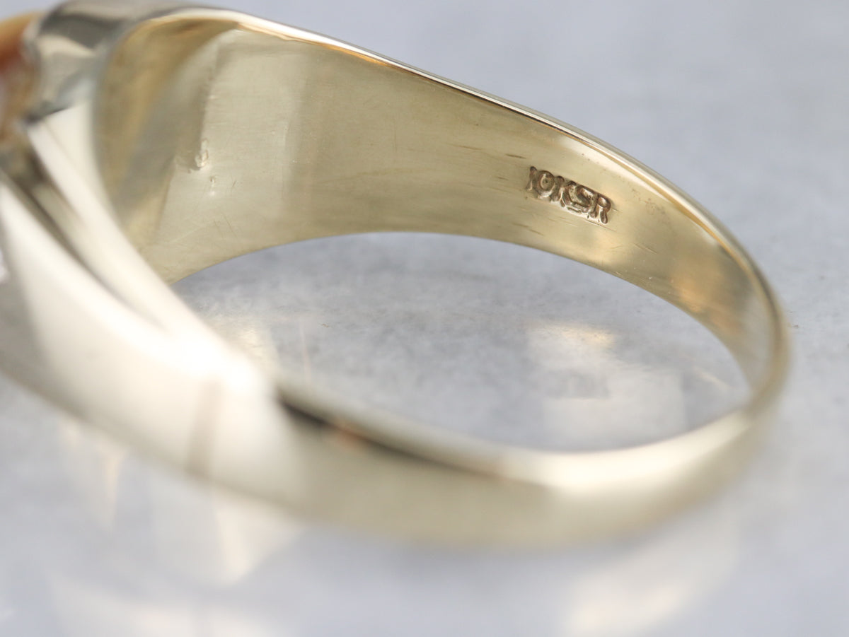 Men's Mid Century Tiger's Eye Ring