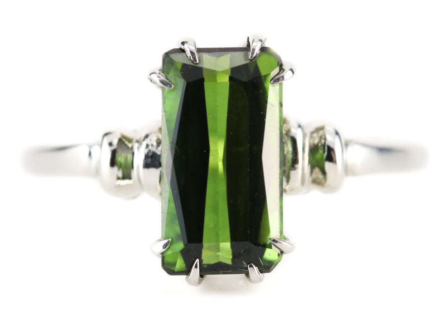The Cleo Forest Green Tourmaline Ring by Elizabeth Henry