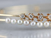 Buttercup Diamond and Pearl Bangle Bracelet