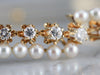 Buttercup Diamond and Pearl Bangle Bracelet
