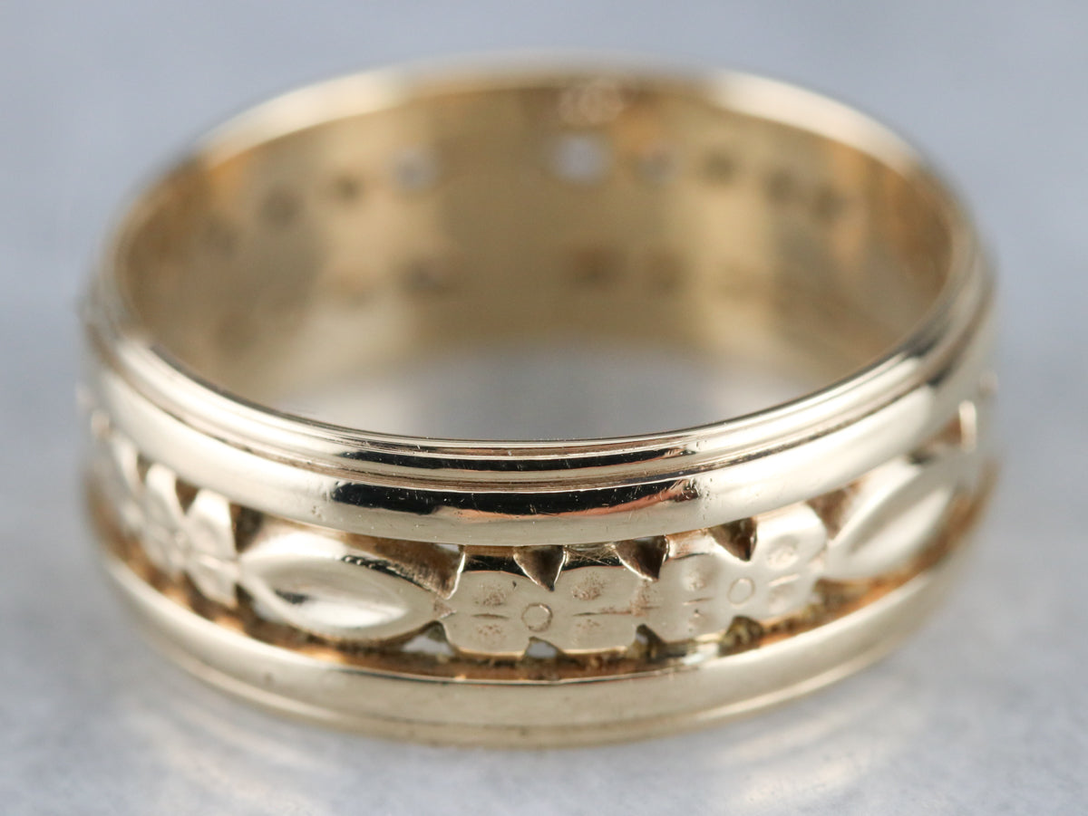 Forget Me Not Floral Pattern Band