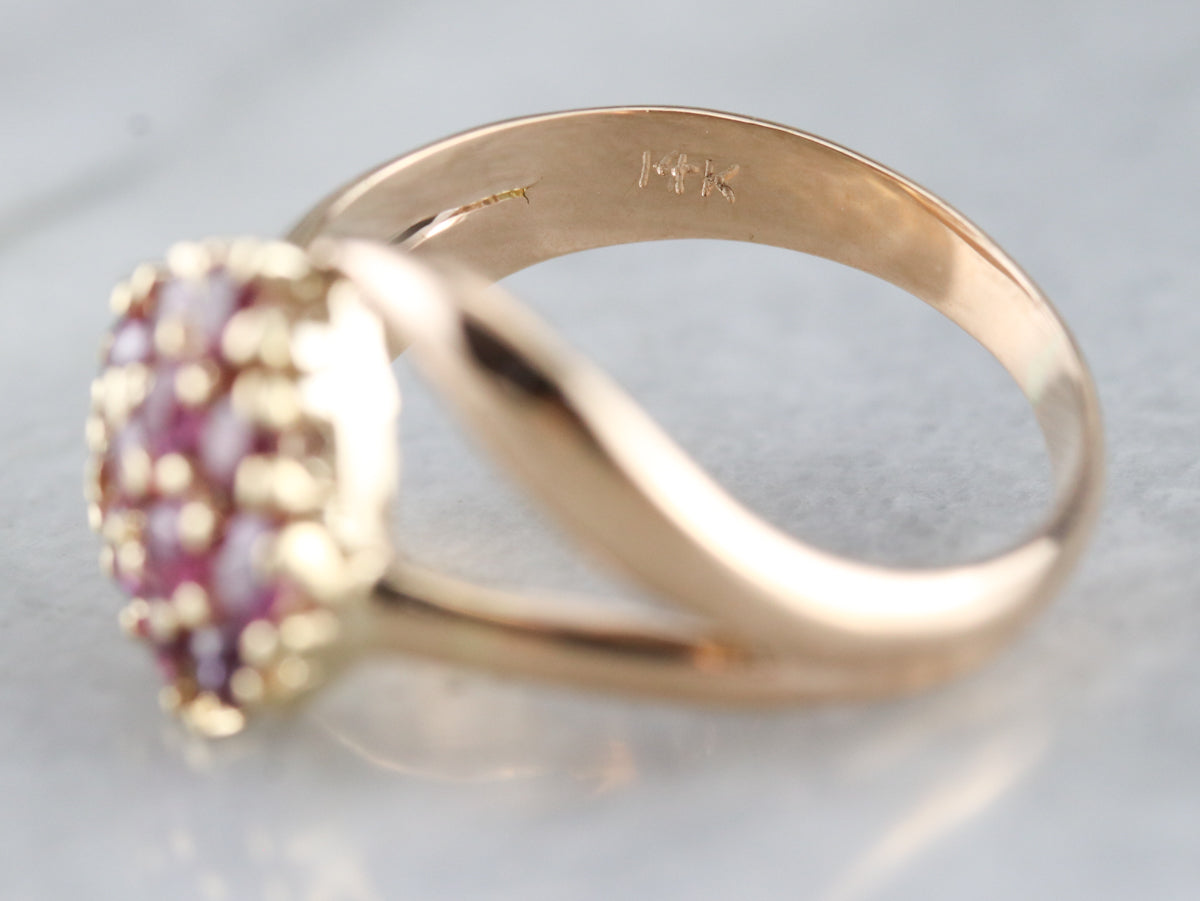 Ruby Heart Bypass Ring