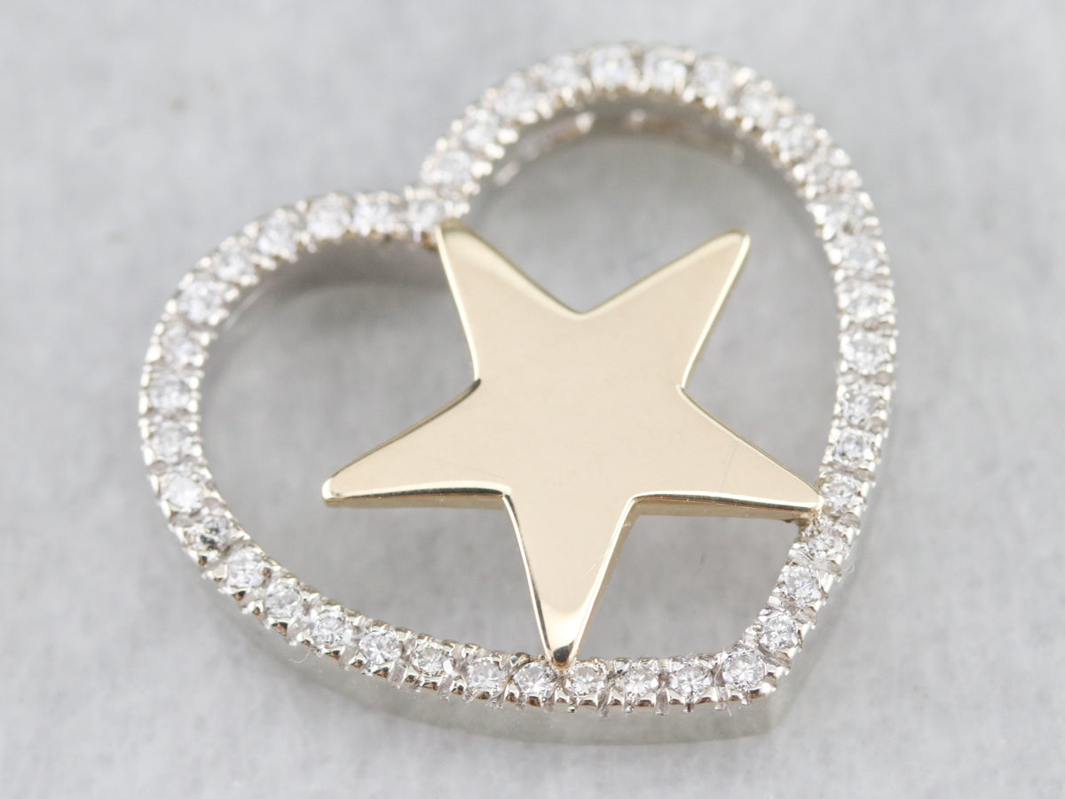 Love in The Stars, Diamond Heart Pendant
