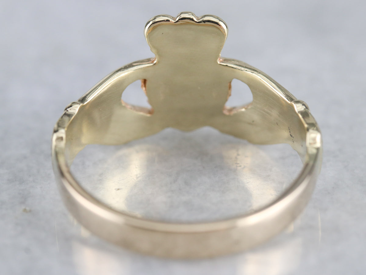 Classic Yellow Gold Claddagh Band
