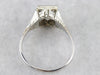 Art Deco Princess Cut Diamond Solitaire Engagement Ring