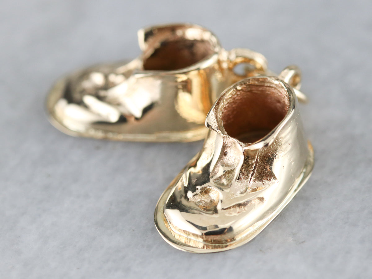 Vintage Baby Booties Charm