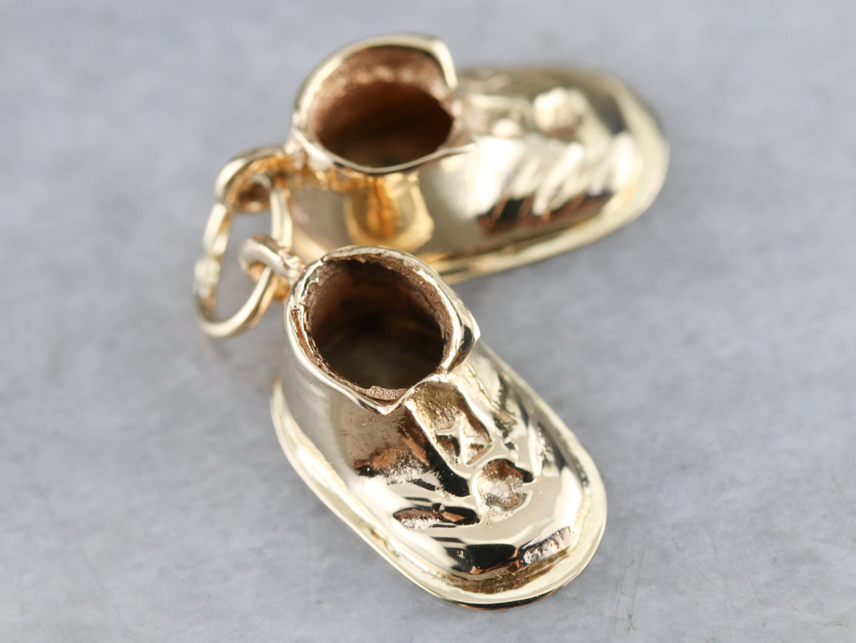 Vintage Baby Booties Charm