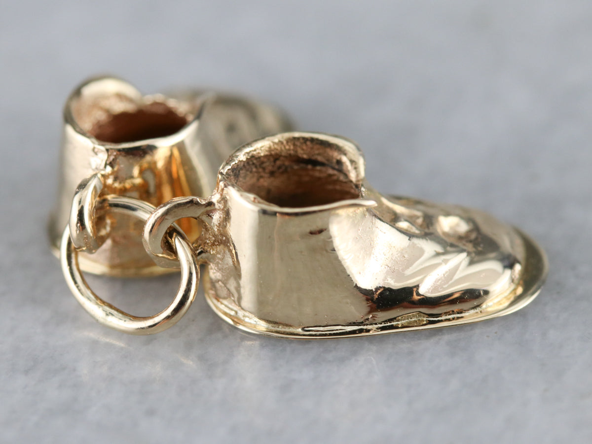 Vintage Baby Booties Charm