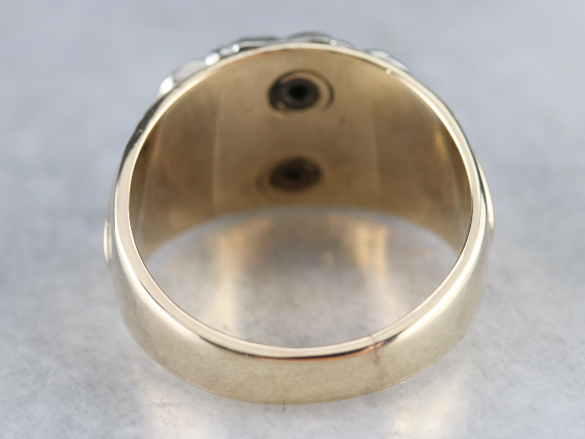 Men's Masonic Twin Headed Eagle Ring