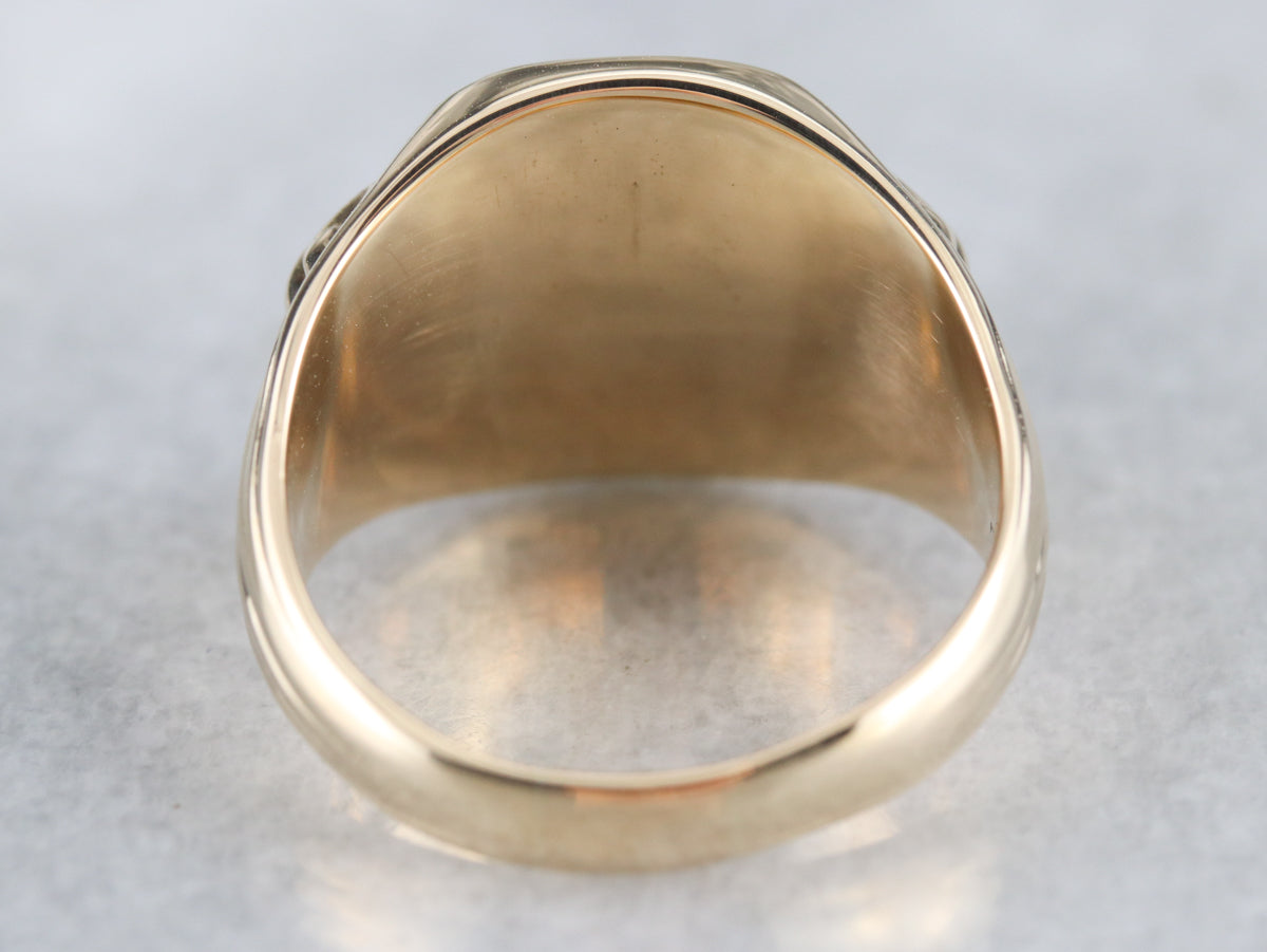 Men's Retro Era Signet Ring