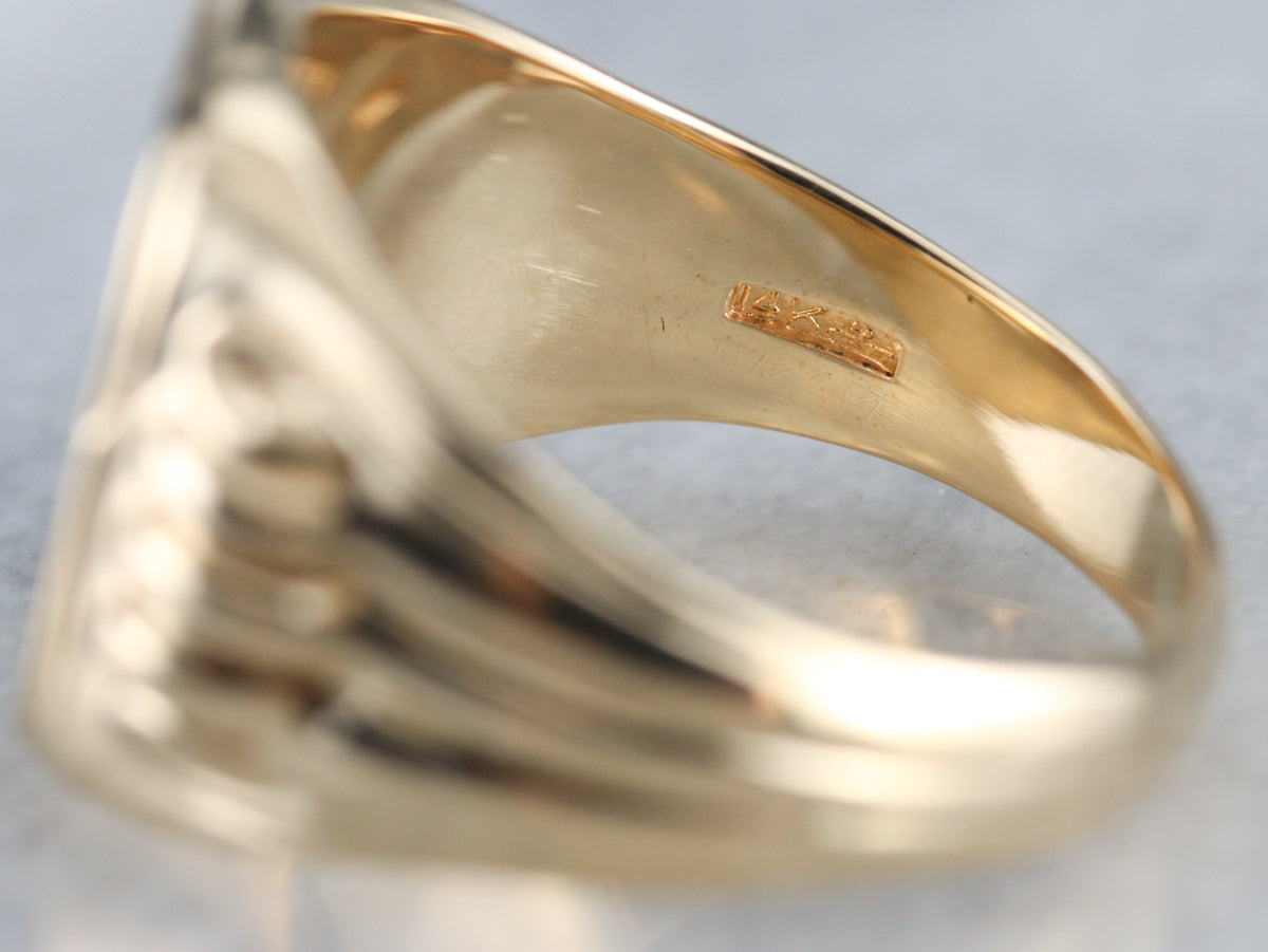 Men's Retro Era Signet Ring