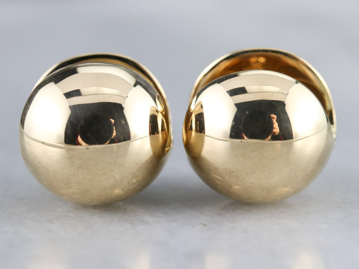 Aretes tipo argolla de oro de alto quilate