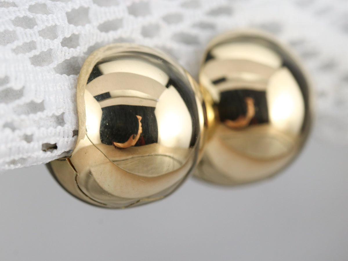 Aretes tipo argolla de oro de alto quilate