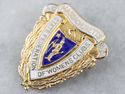 Massachusetts State Federation of Women's Clubs Brooch