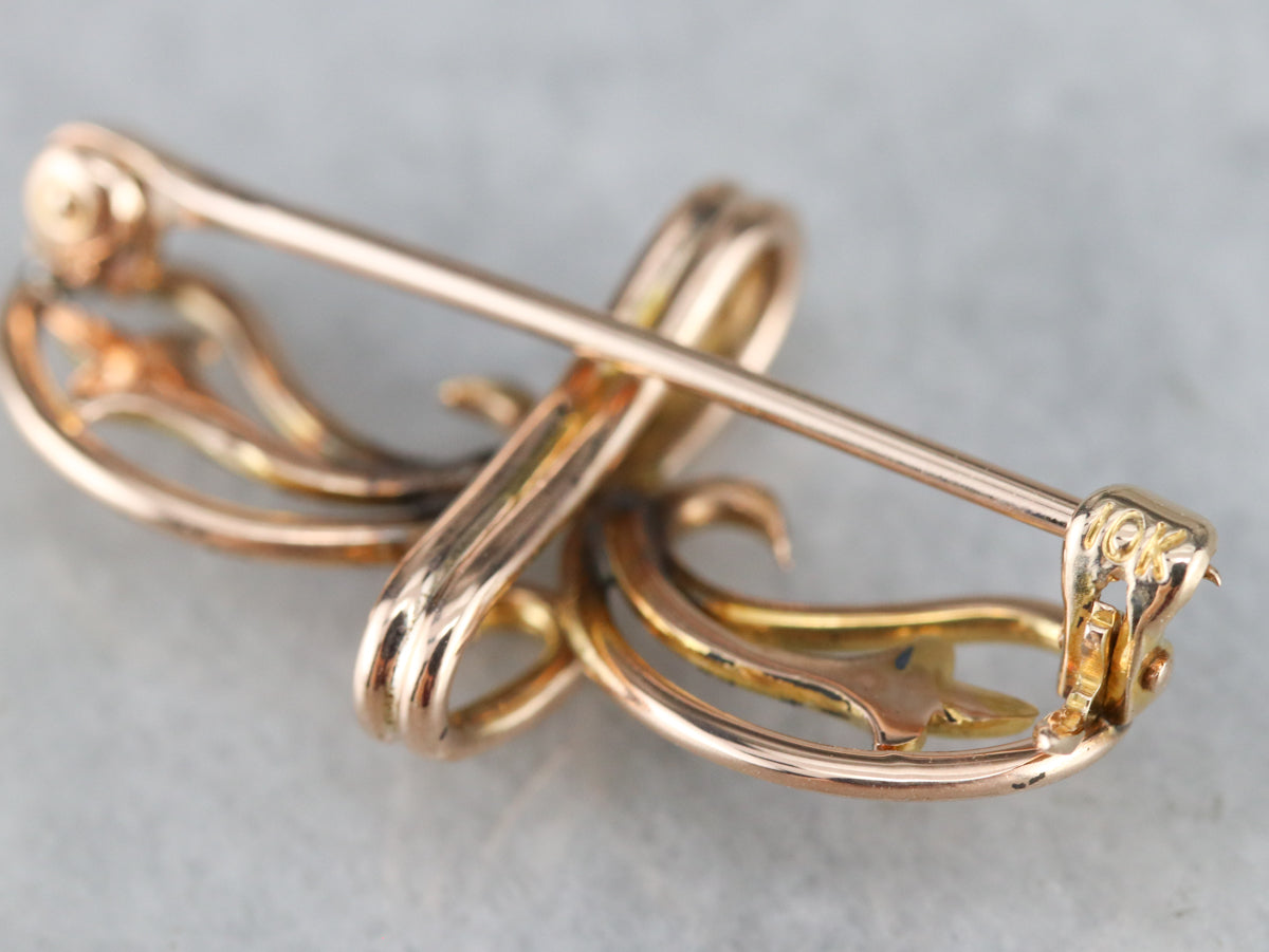 Victorian Rose Gold Watch Pin