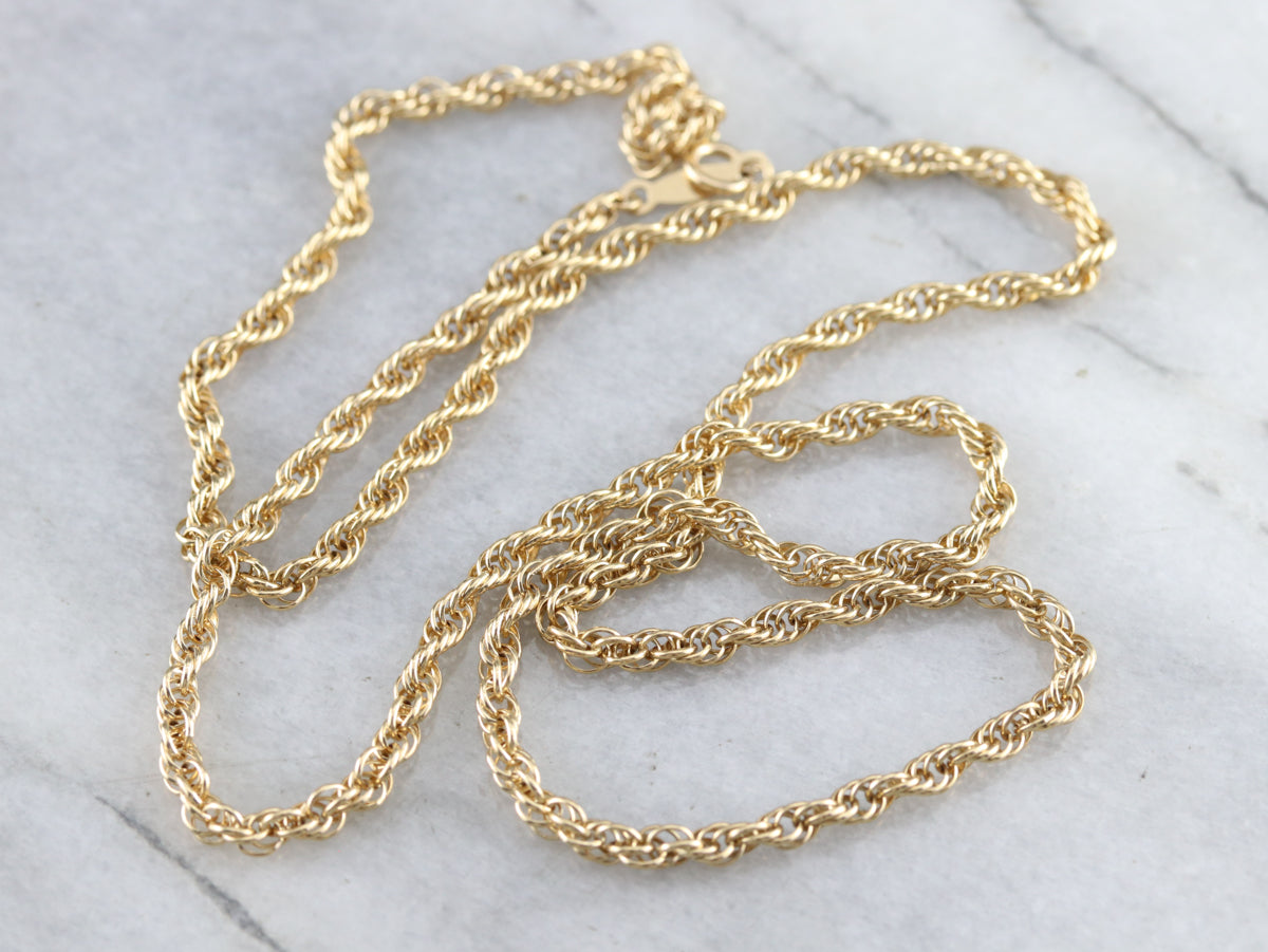 Gold Rope Twist Chain