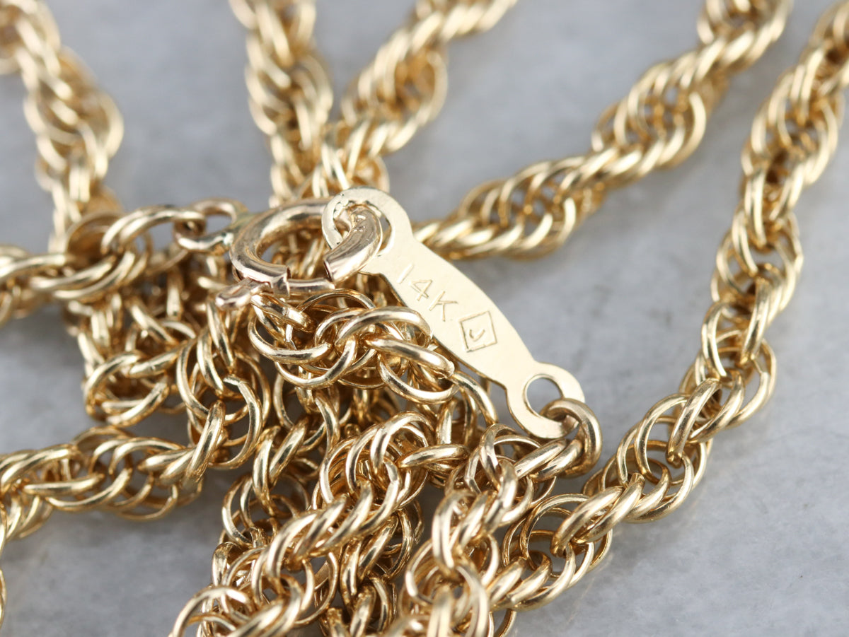 Gold Rope Twist Chain