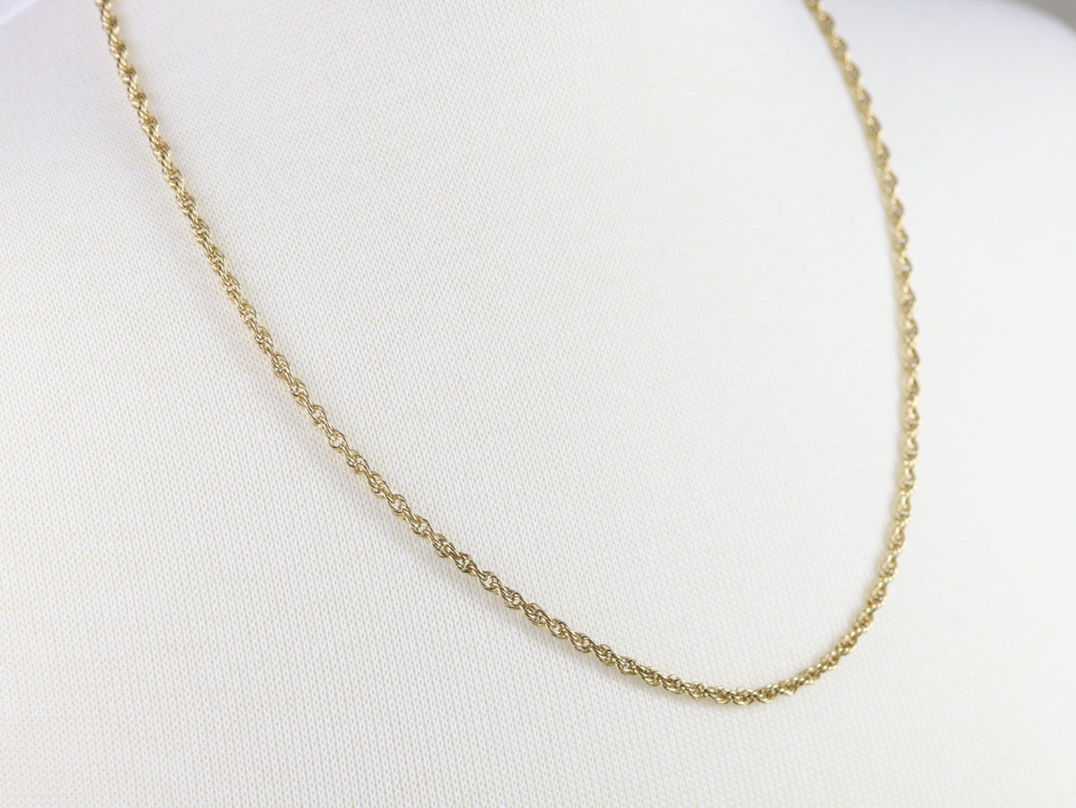 Gold Rope Twist Chain