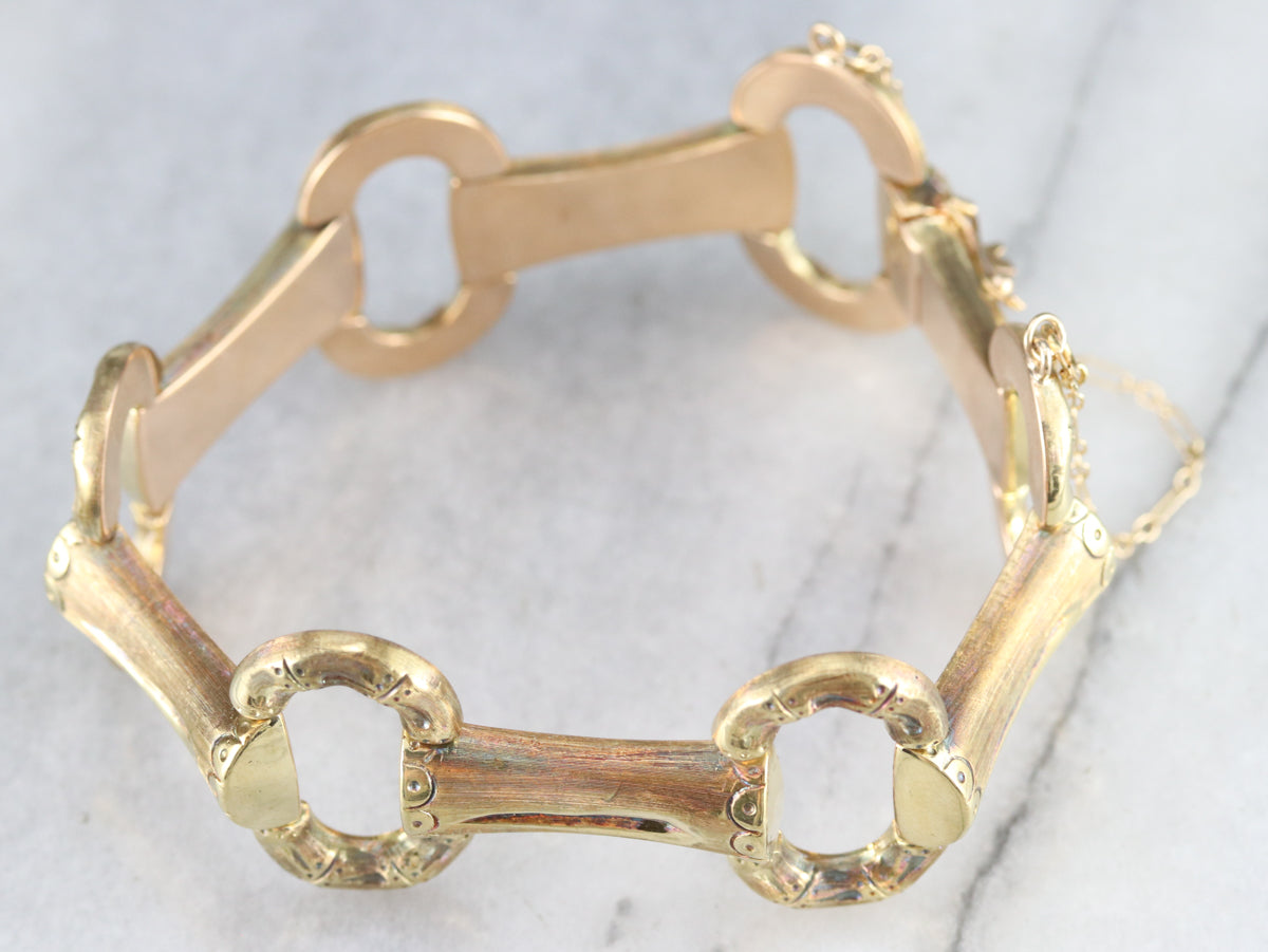 Victorian Gold Link Bracelet