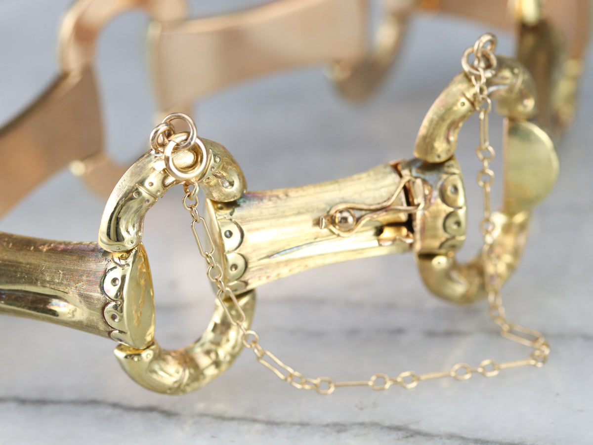 Victorian Gold Link Bracelet