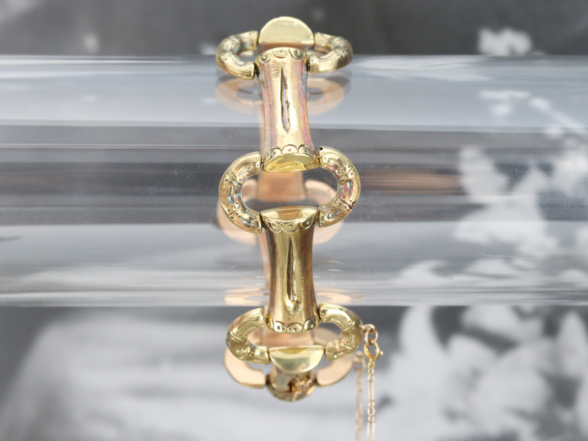 Victorian Gold Link Bracelet