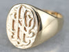 Antique Monogrammed "INP" Signet Ring