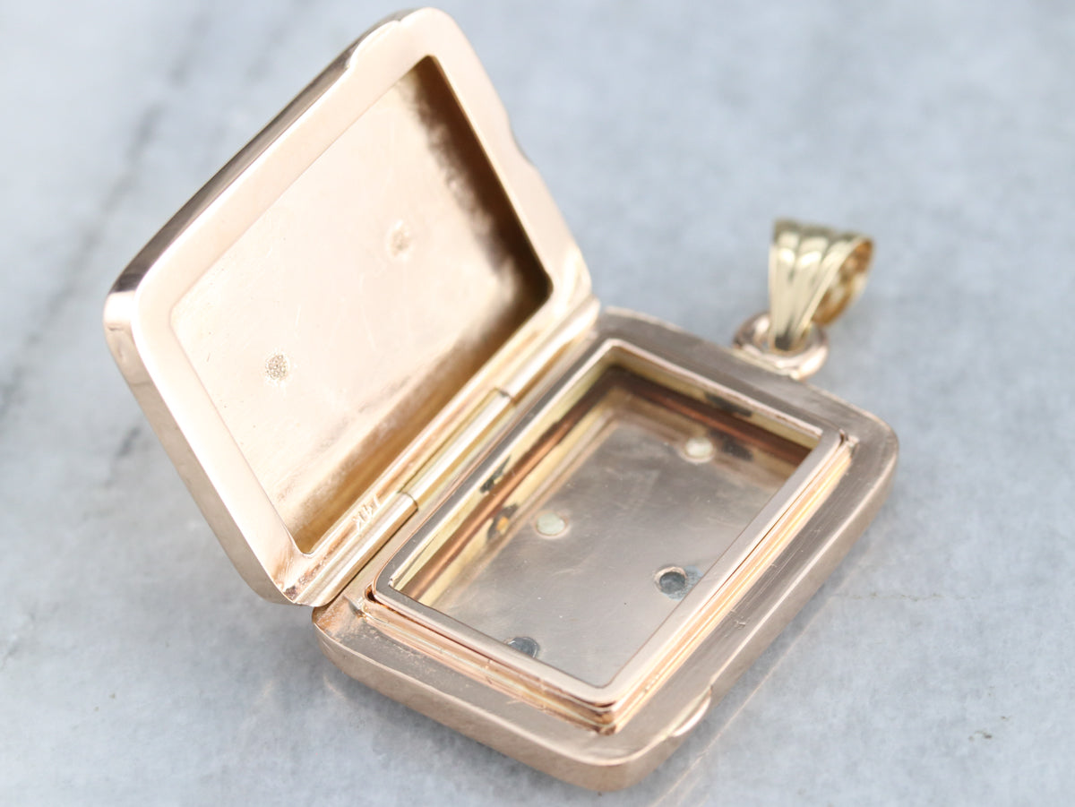 Antique Family Crest Monogramed Locket