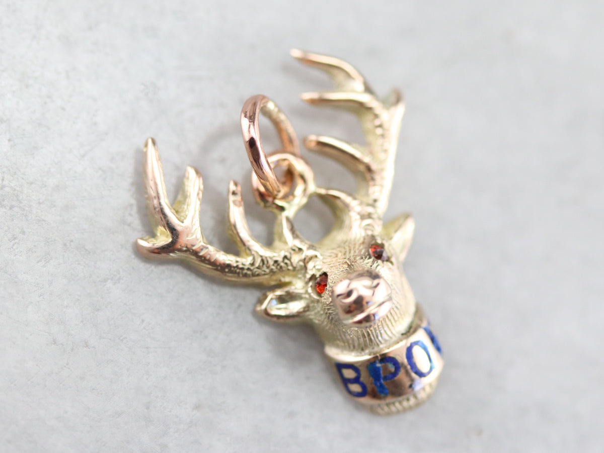 Men's Vintage Elks Club Pendant