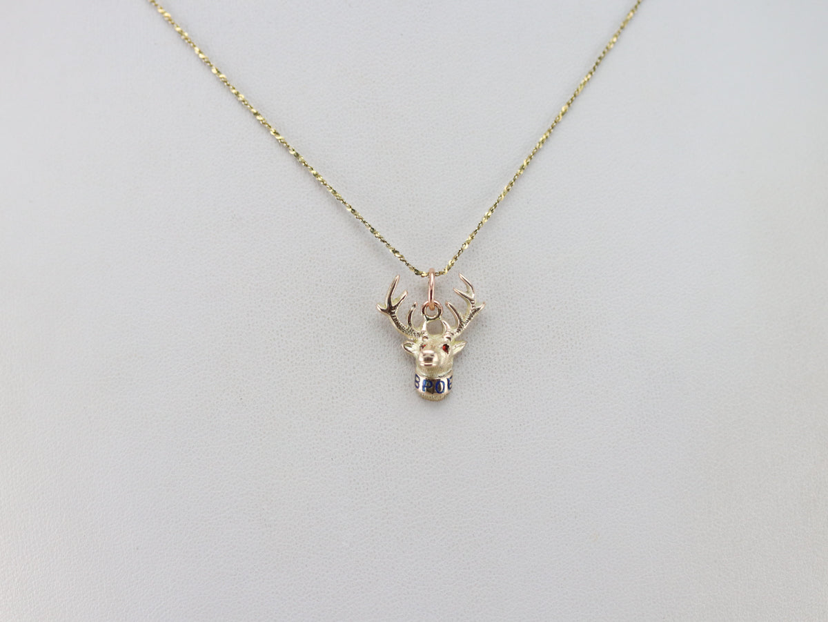 Men's Vintage Elks Club Pendant