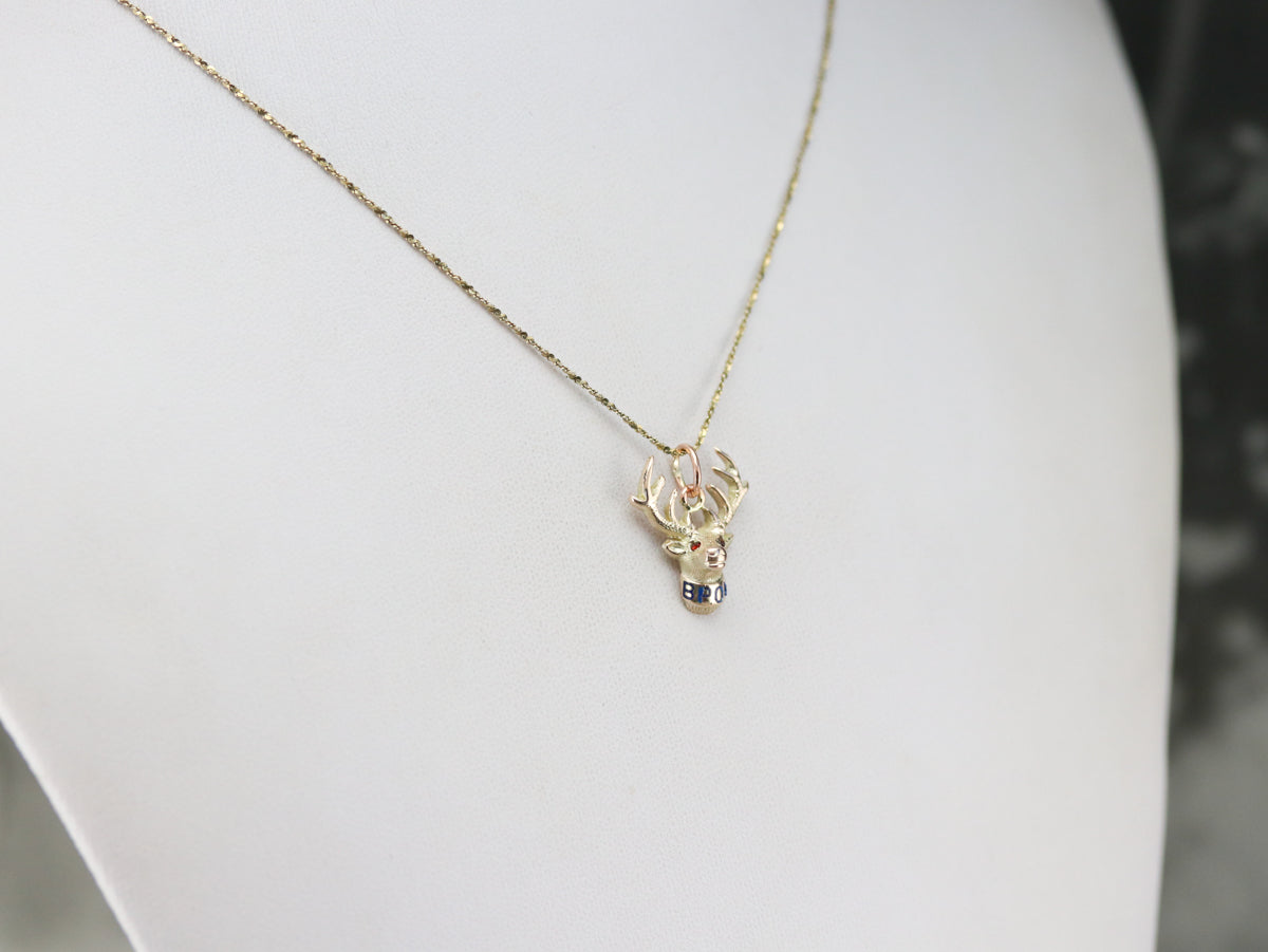 Men's Vintage Elks Club Pendant