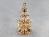Vintage Gold Christmas Tree Charm