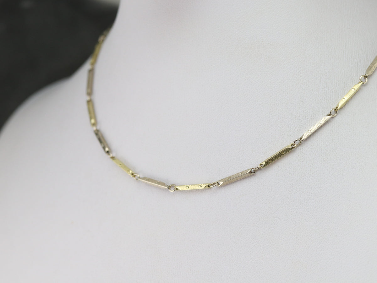 Retro Era Gold Pocket Watch Chain