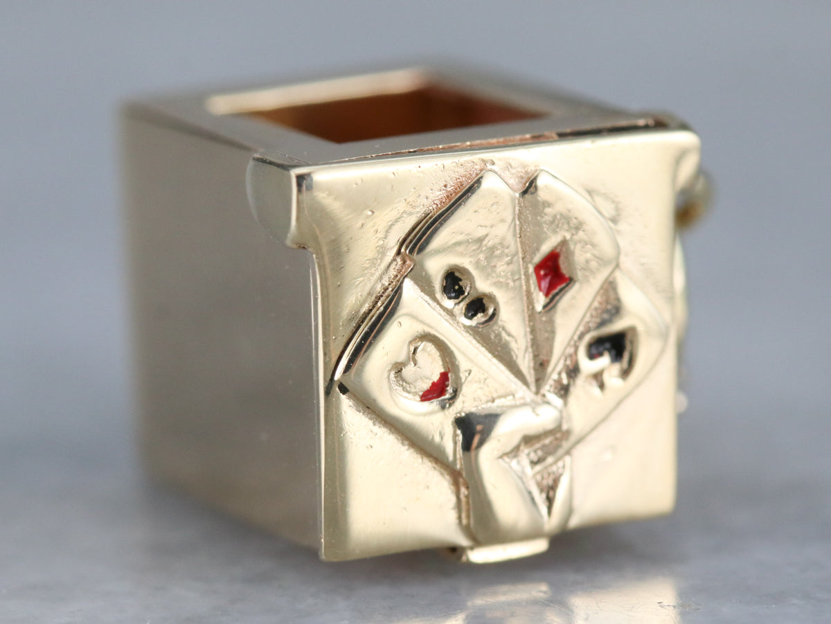 Vintage Gamblers Box Charm