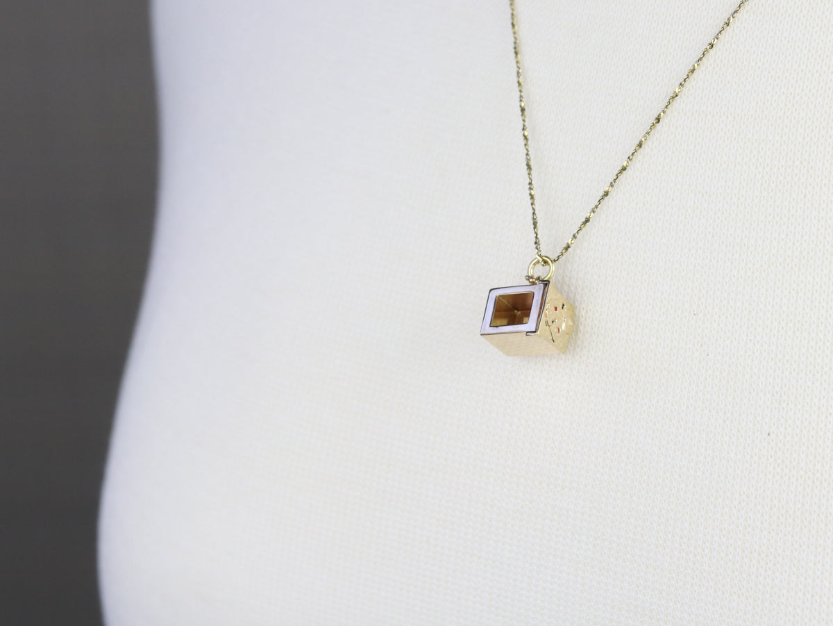 Vintage Gamblers Box Charm