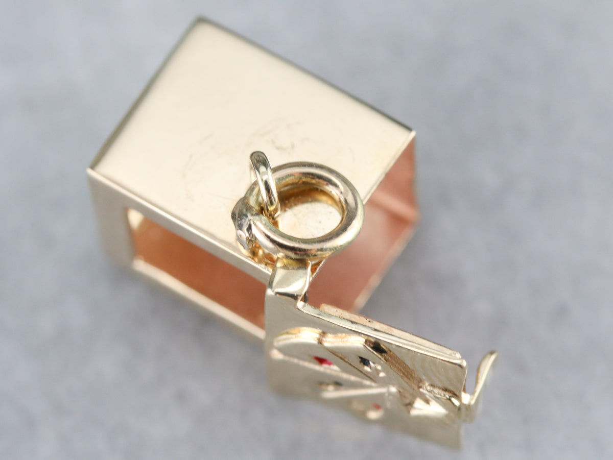 Vintage Gamblers Box Charm