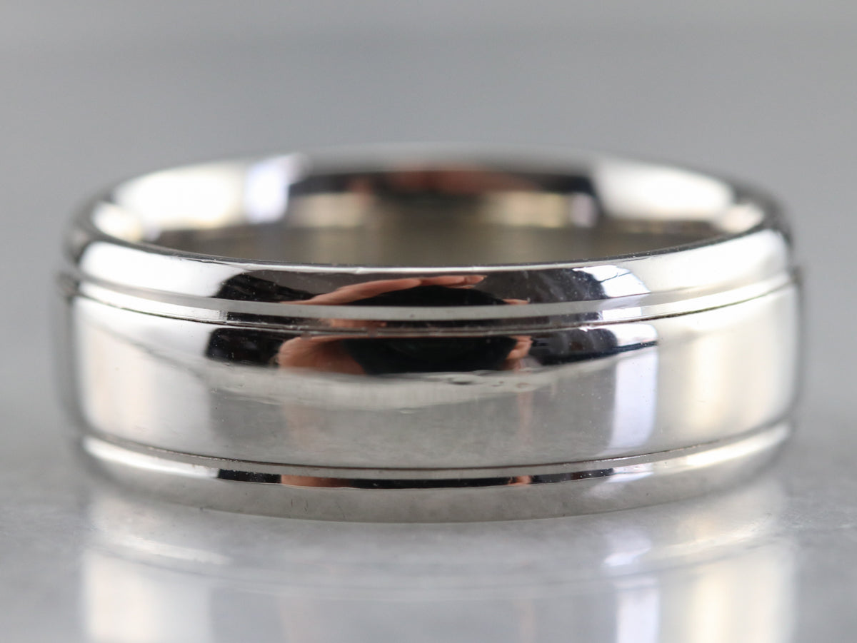 Platinum Comfort Fit Wedding Band