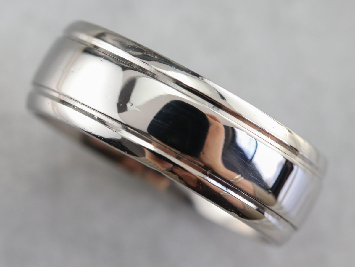 Platinum Comfort Fit Wedding Band