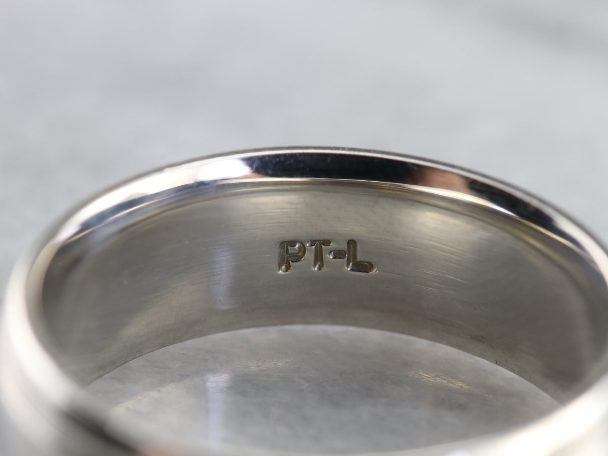 Platinum Comfort Fit Wedding Band