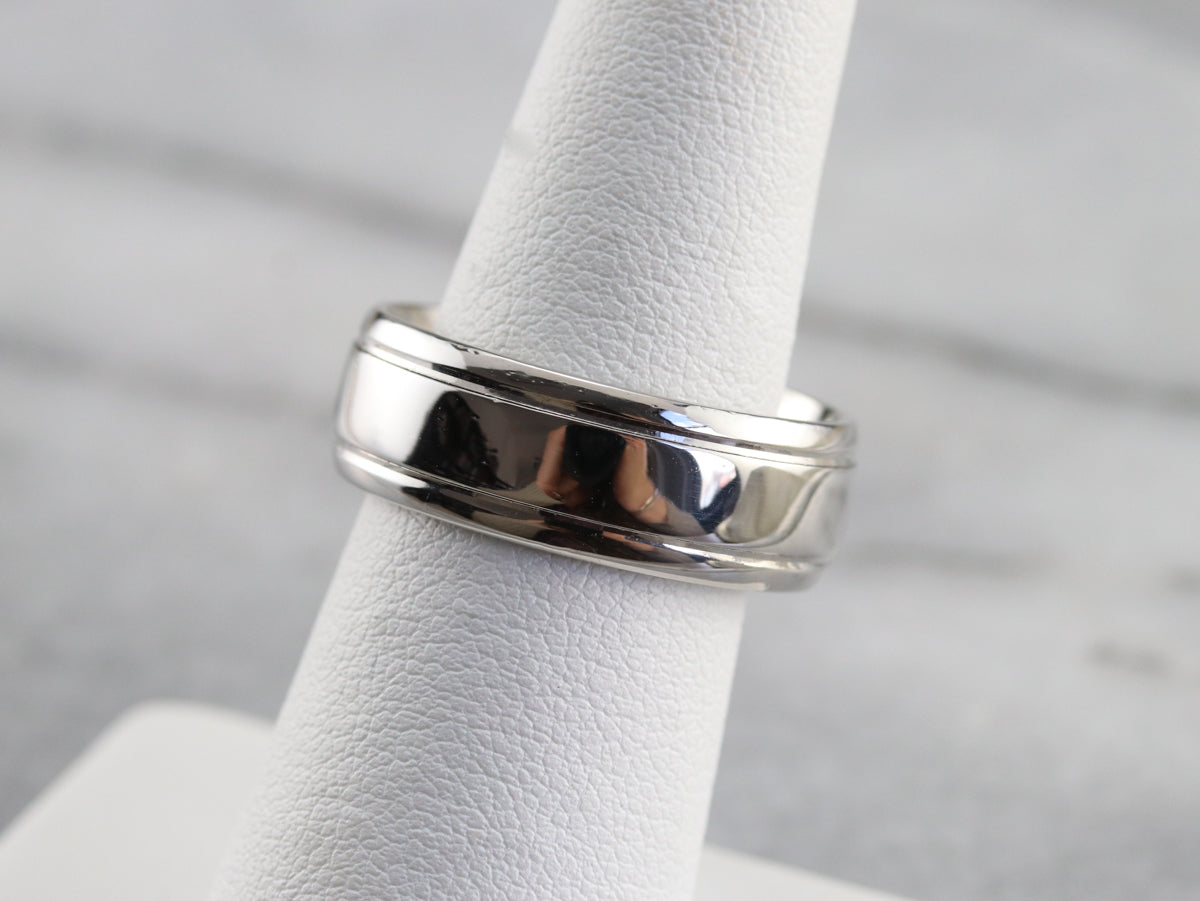 Platinum Comfort Fit Wedding Band
