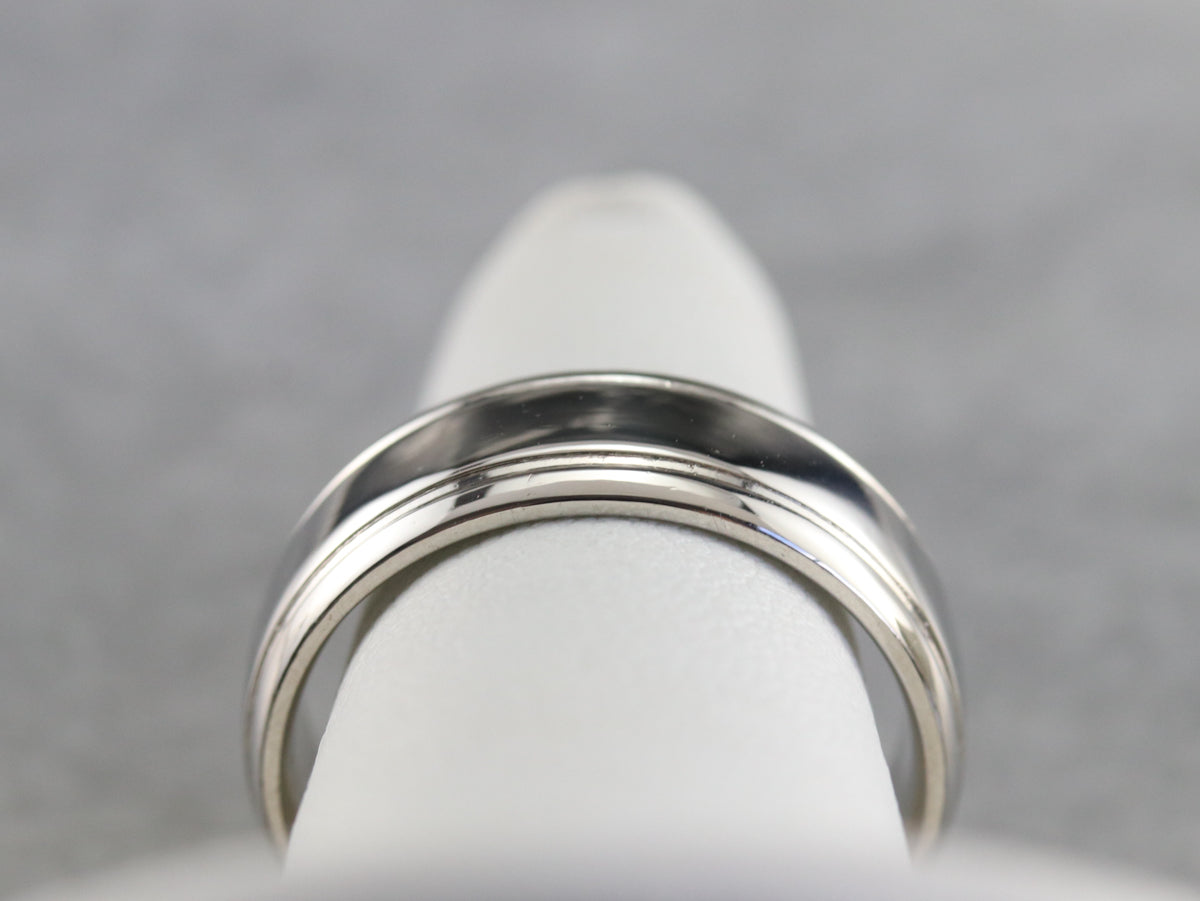 Platinum Comfort Fit Wedding Band