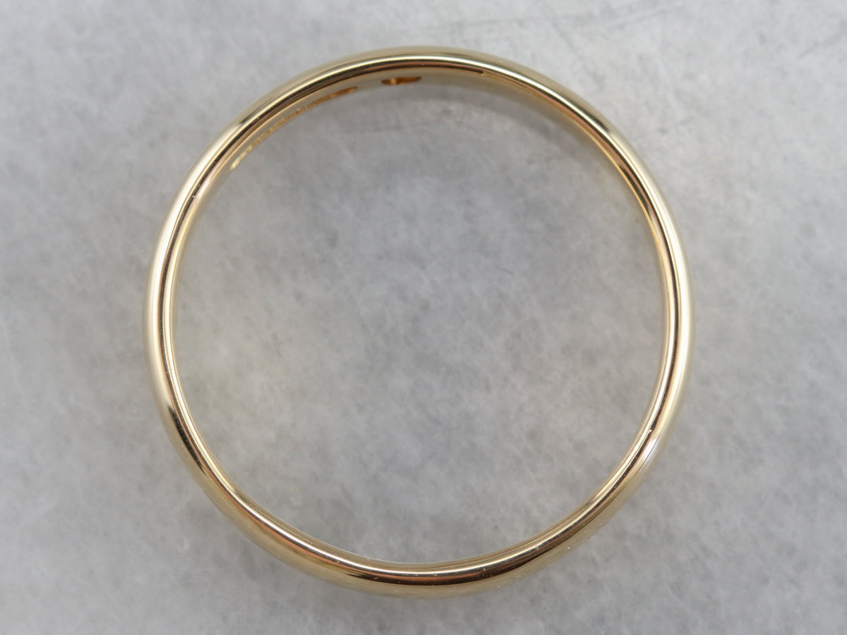 Antique Gold Wedding Band