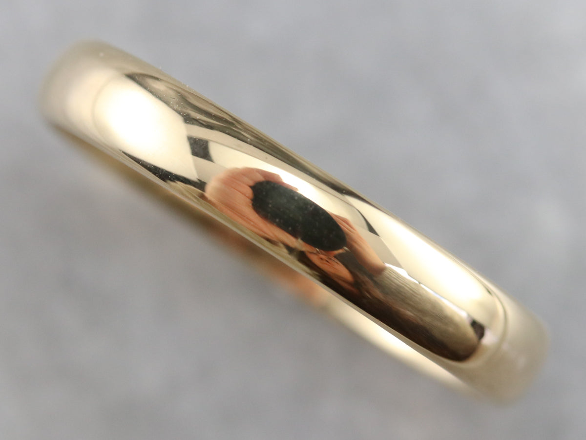 Antique Gold Wedding Band