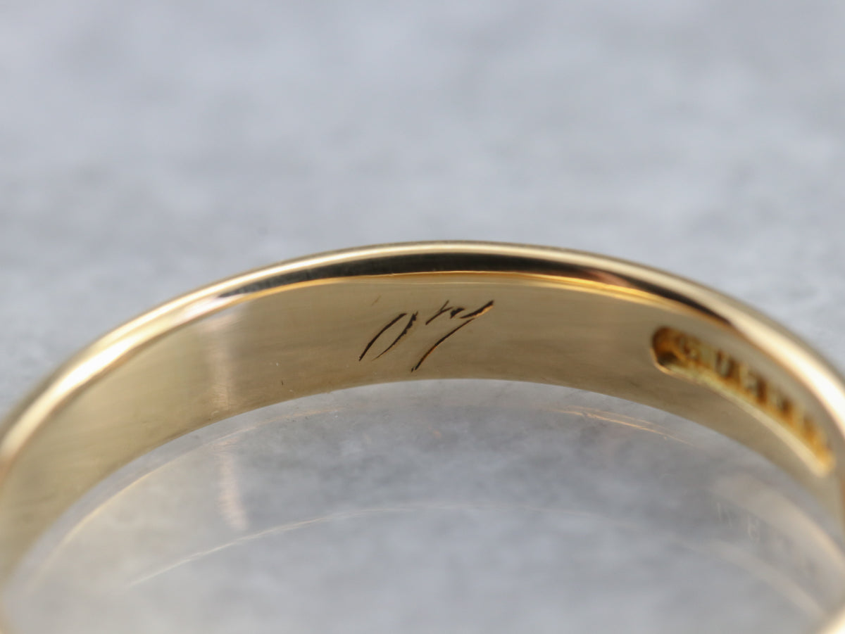 Antique Gold Wedding Band