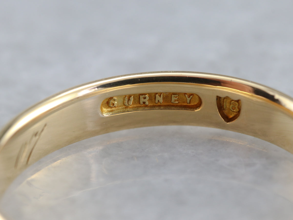 Antique Gold Wedding Band