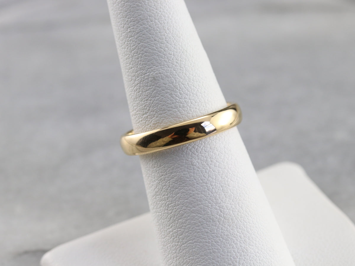 Antique Gold Wedding Band